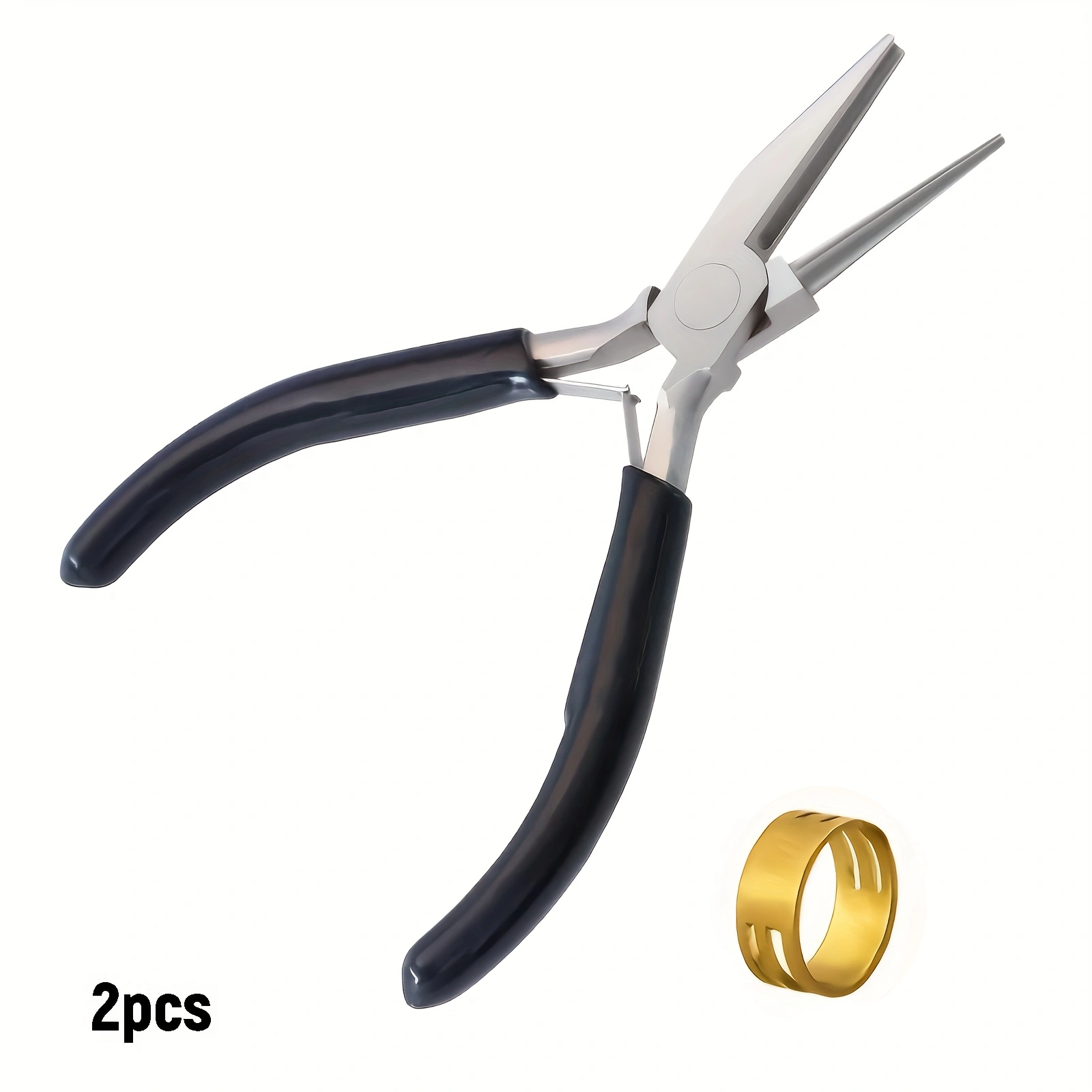 Jewelry Making Round Nose Pliers - 2/1 szt. czarne szczypce z ostrymi