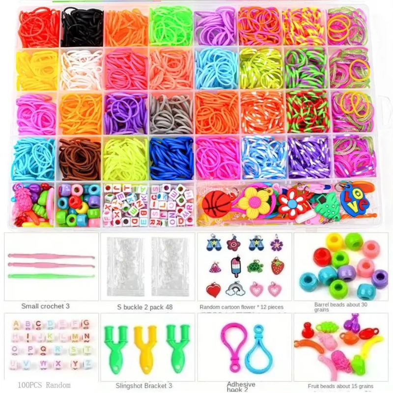 Jewelry Making Set - 4300 sztuk + 32 kolory żywych