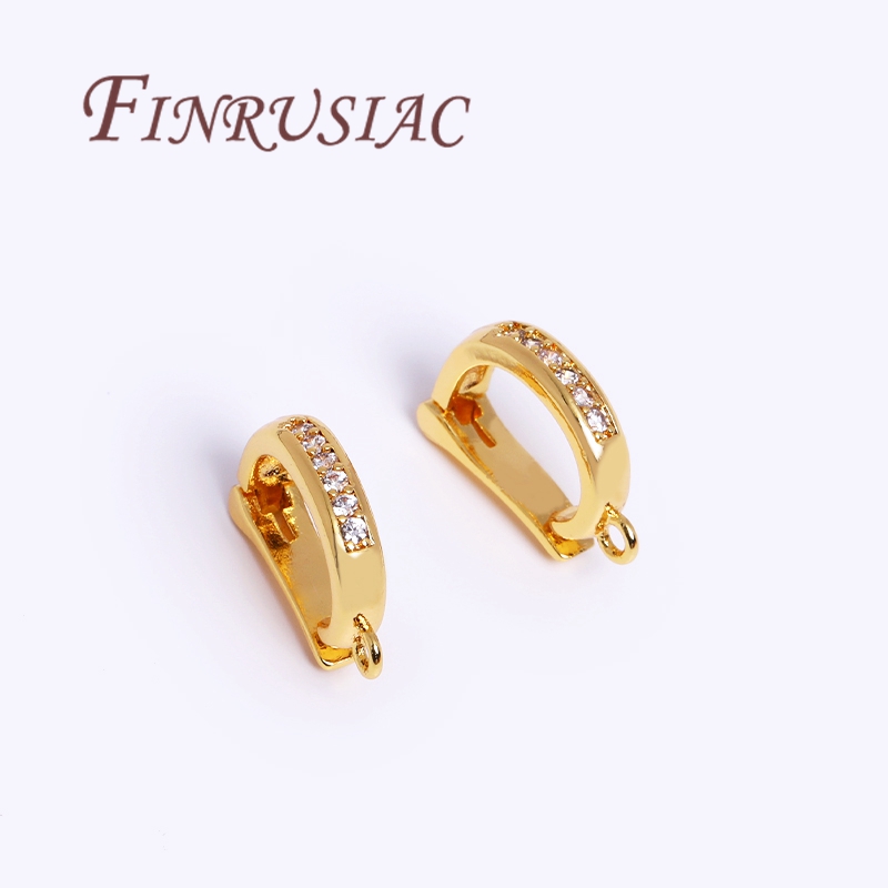 Jewelry Making Bead - 18K pozłacane Charms Bail koraliki koraliki