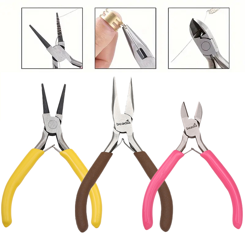 Jewelry Making Round Nose Pliers - Zestaw 3 szczypiec do wyrobu biżuterii