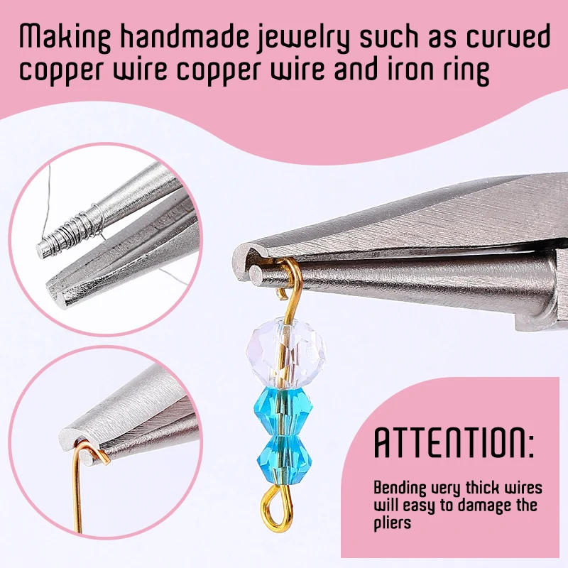 Jewelry Making Pliers - 1 szt. Różowe narzędzie do gięcia