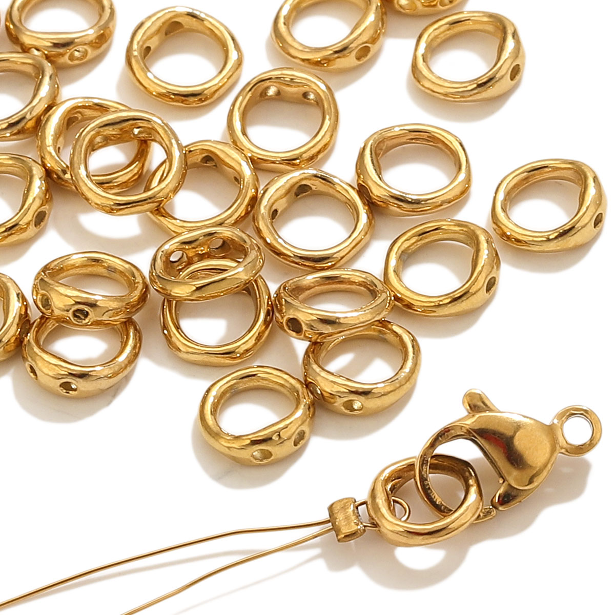 20 szt. Zapięcia ze stali nier – Jewelry Making Bead recenzja i cena