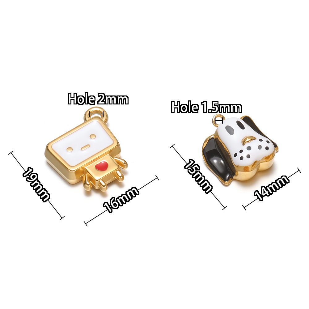 4 szt. Emaliowane zawieszki ze – Jewelry Making For Kids recenzja i cena