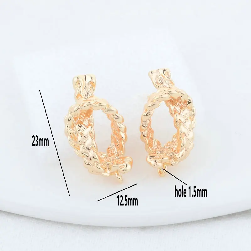 12.5*23MM 14K pozłacane mosięż – Jewelry Making Set recenzja i cena