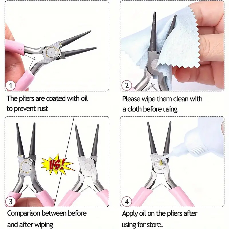 Zestaw 3 szczypiec do wyrobu b – Jewelry Making Round Nose Pliers recenzja i cena